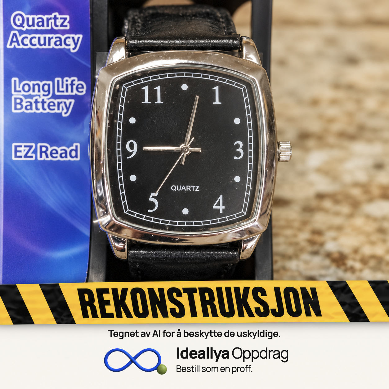 AI-rekonstruksjon: Urskiven har blant annet 5 ved sjuposjonen og 4 ved femposisjonen.